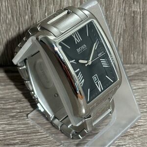 Black Hugo Boss Stainless Steel Men’s Watch With New Battery